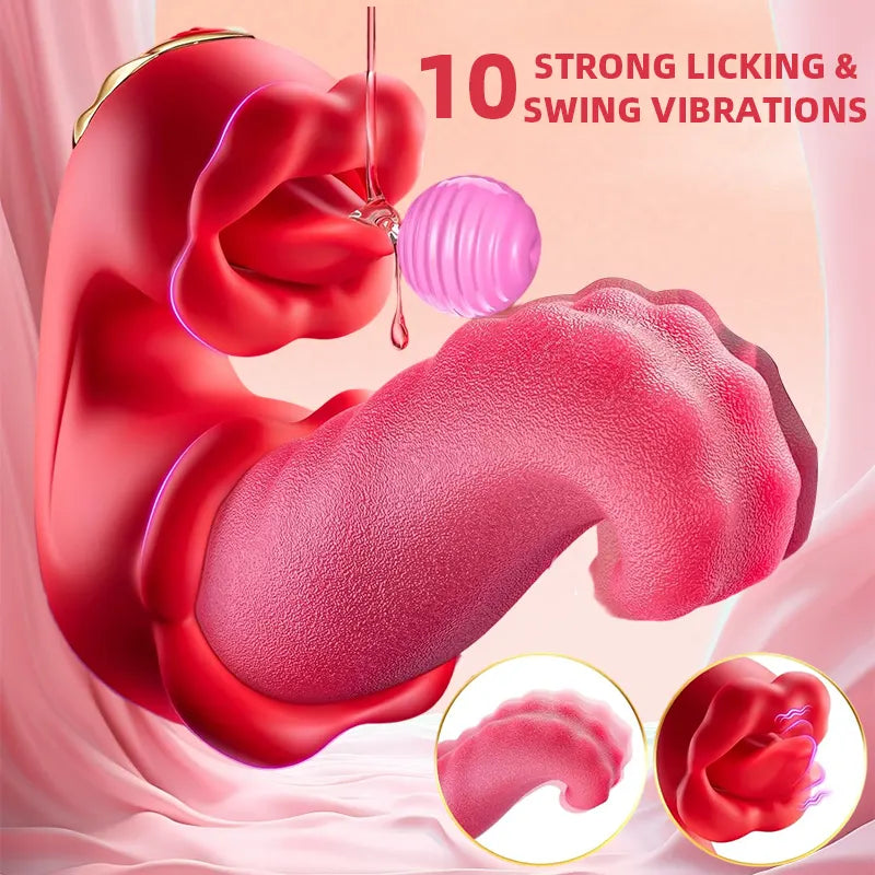 Rose Tongue Licking Vibrator