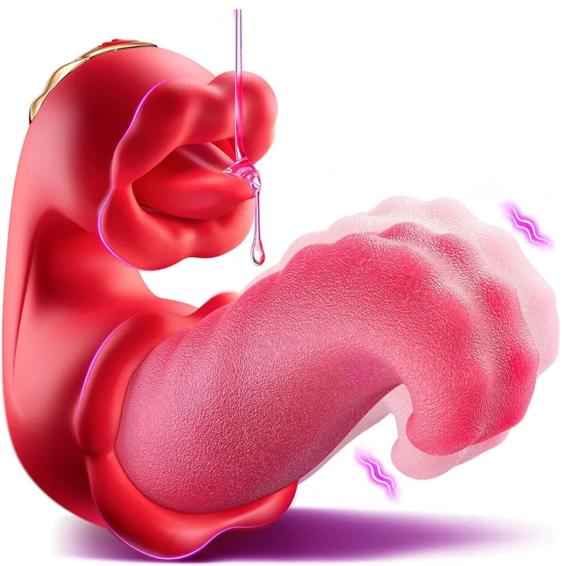 Rose Tongue Licking Vibrator