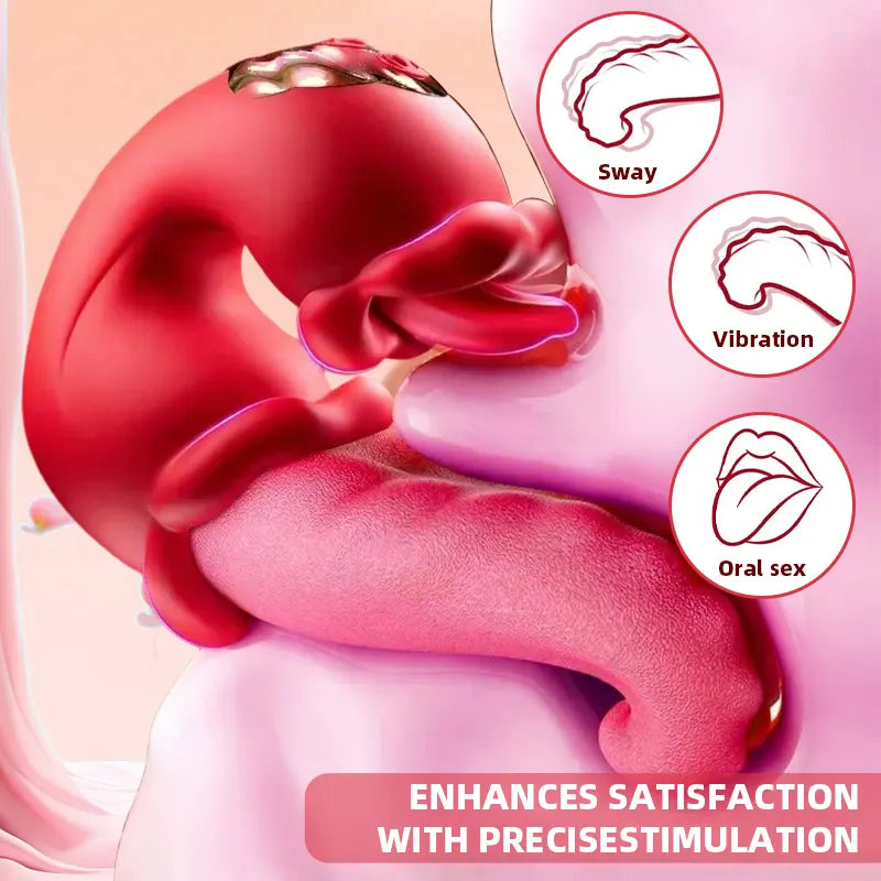 Rose Tongue Licking Vibrator