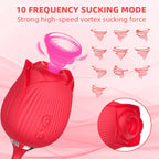 Rose Vibrator with Suction