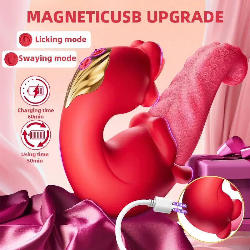 Rose Tongue Licking Vibrator