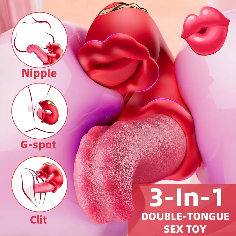 Rose Tongue Licking Vibrator