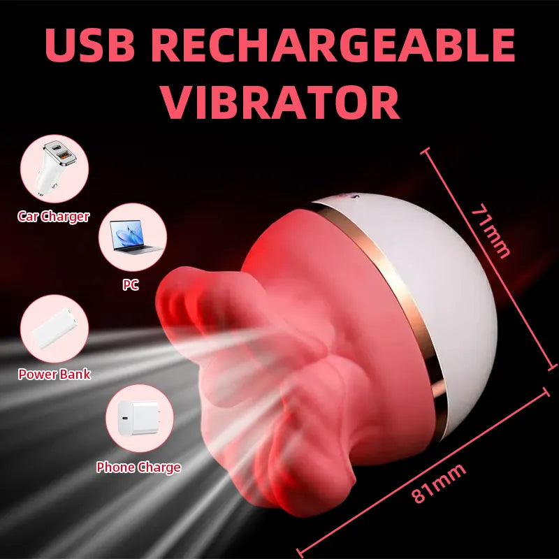 Rose Tongue Suction Vibrator