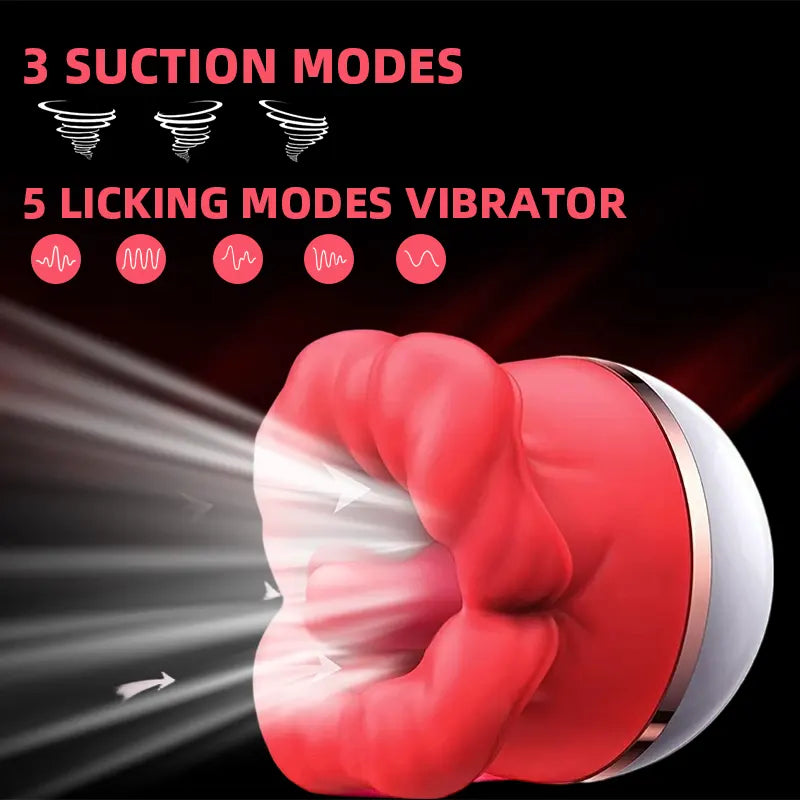 Rose Tongue Suction Vibrator