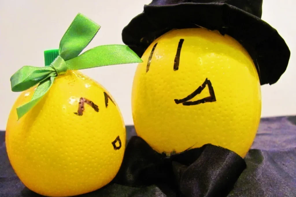 couple and lemon toy